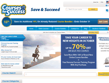 Tablet Screenshot of coursesforsuccess.com